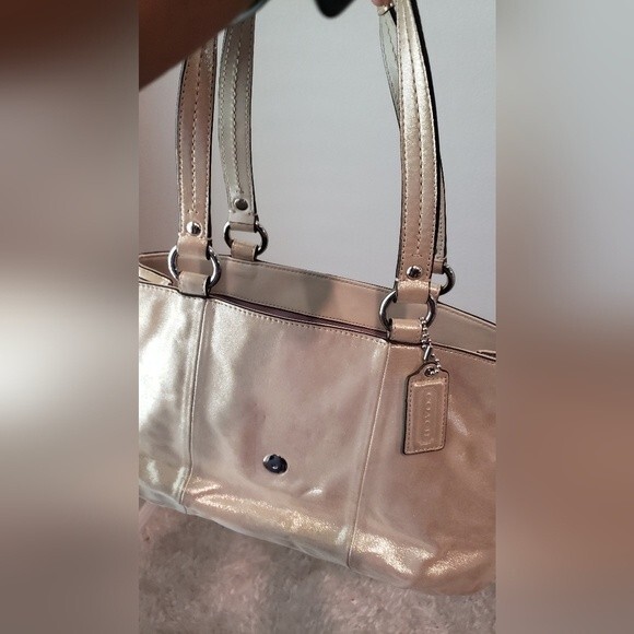 Coach Gold Metalic Purse - Picture 12 of 15